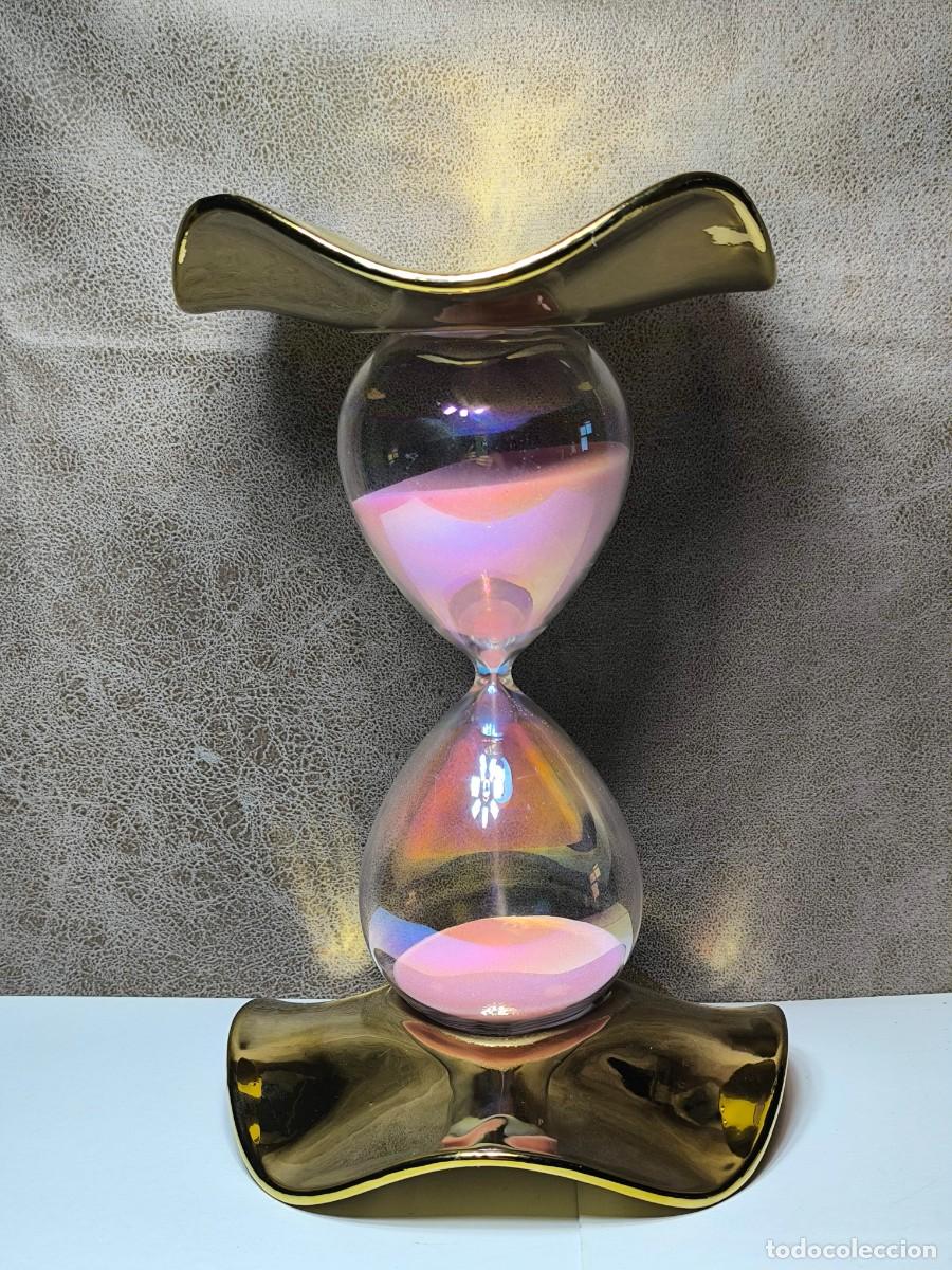 Relojes de carga manual: Reloj de arena base dorada - Foto 1