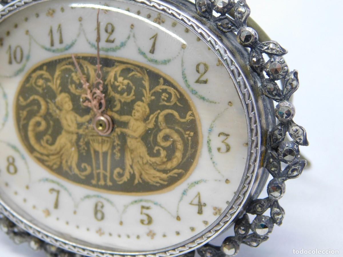 Relojes de carga manual: ANTIGUO RELOJ DE SOBREMESA - Foto 7