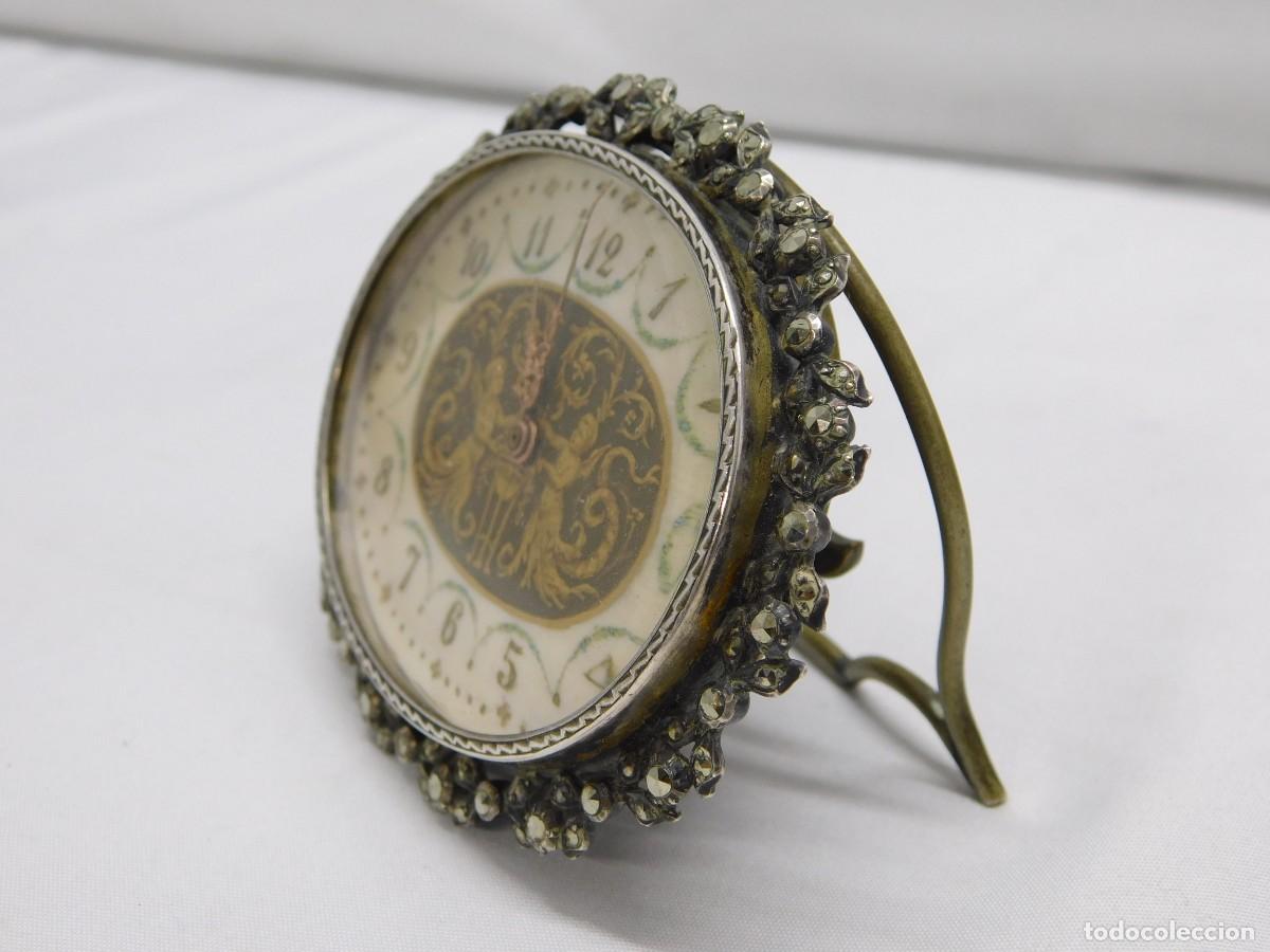 Relojes de carga manual: ANTIGUO RELOJ DE SOBREMESA - Foto 8