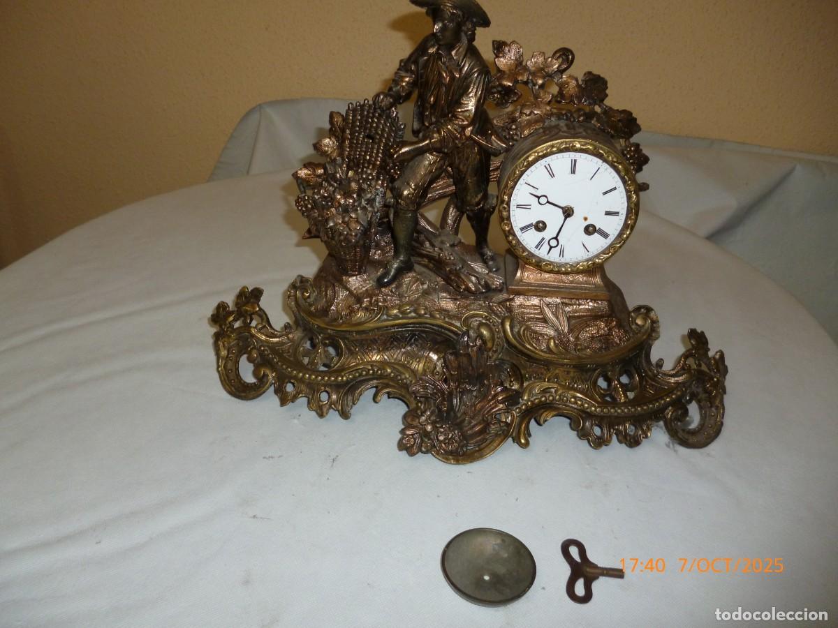 Relojes de carga manual: RELOJ BRONCE VENDIMIA - Foto 1