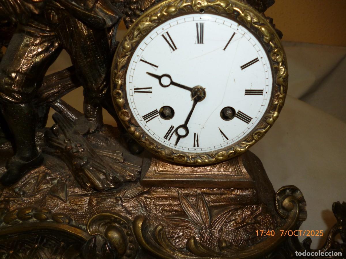 Relojes de carga manual: RELOJ BRONCE VENDIMIA - Foto 3