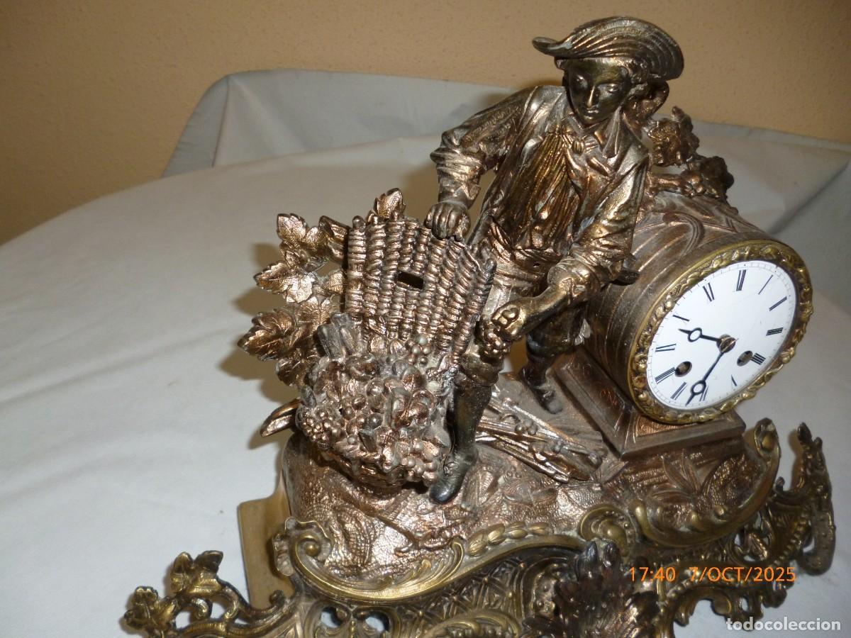 Relojes de carga manual: RELOJ BRONCE VENDIMIA - Foto 4