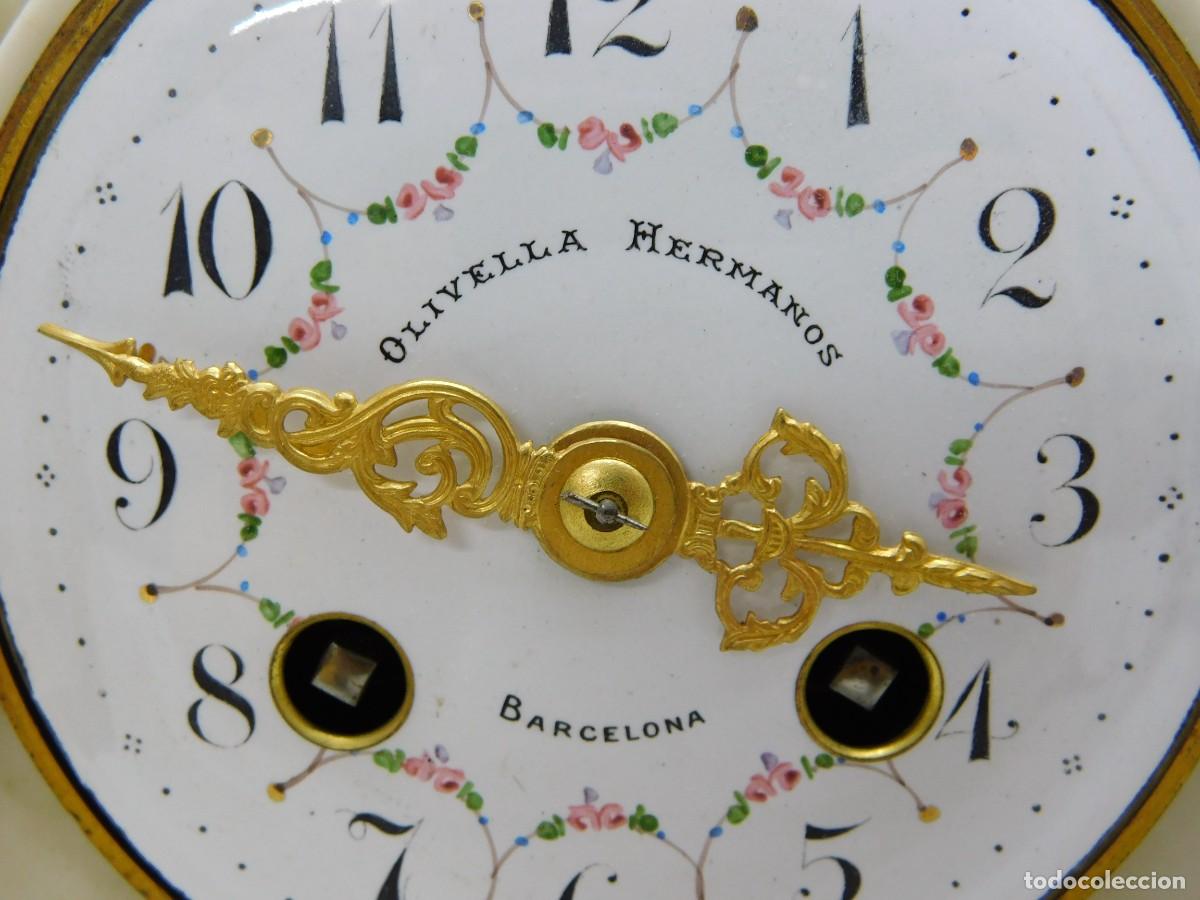 Relojes de carga manual: RELOJ SOBREMESA CON CANDELABROS - Foto 7