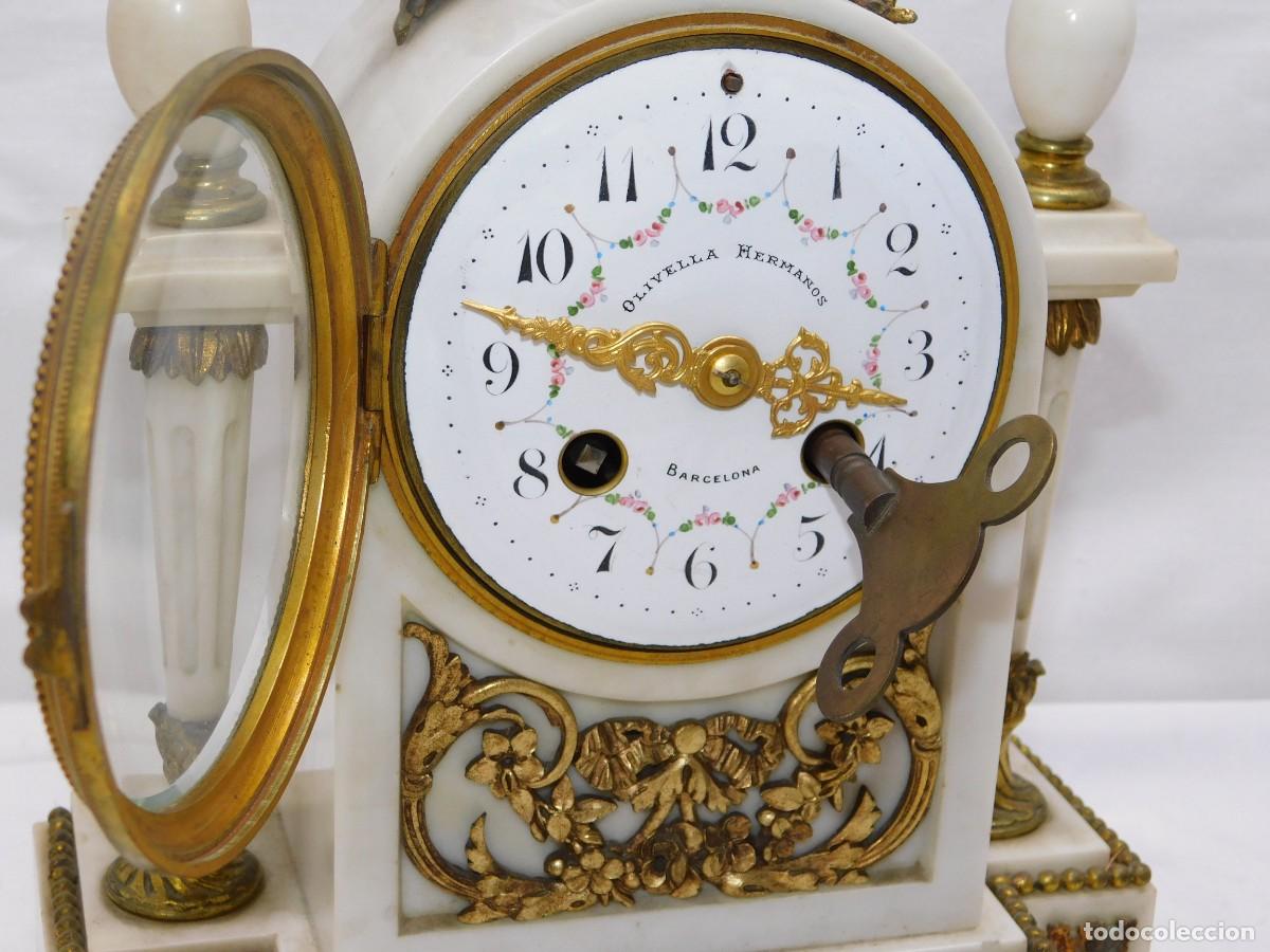 Relojes de carga manual: RELOJ SOBREMESA CON CANDELABROS - Foto 23