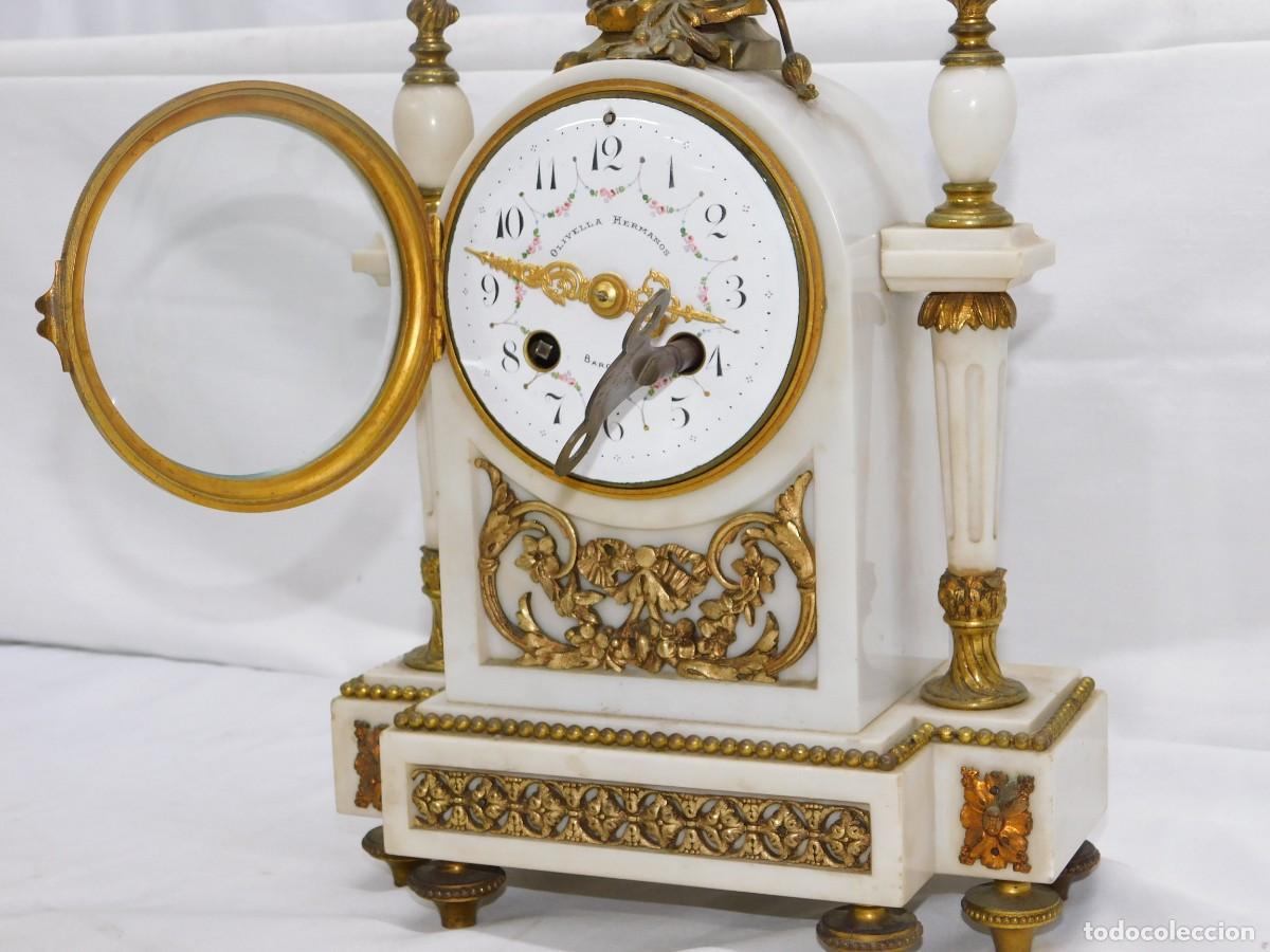 Relojes de carga manual: RELOJ SOBREMESA CON CANDELABROS - Foto 24