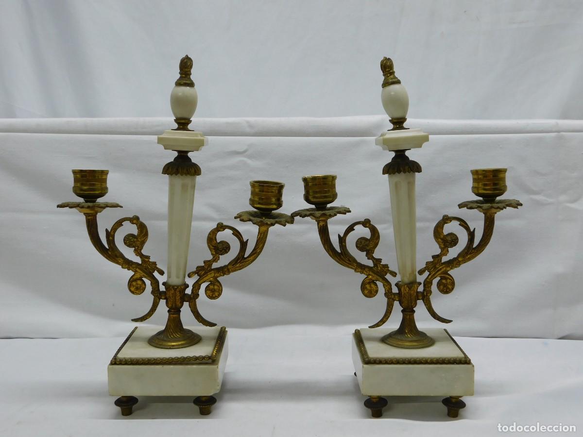 Relojes de carga manual: RELOJ SOBREMESA CON CANDELABROS - Foto 29