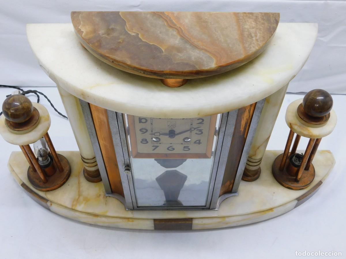 Relojes de carga manual: RELOJ SOBREMESA ALABASTRO - Foto 13