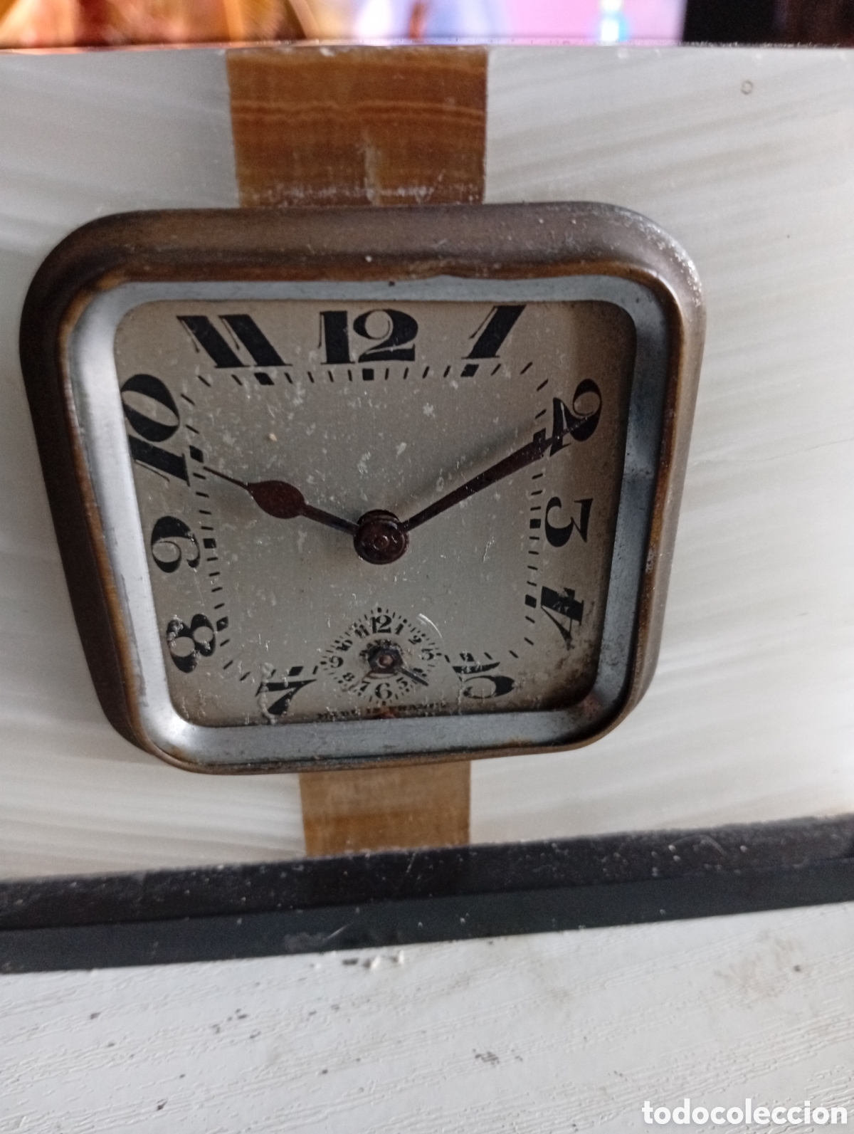 Relojes de carga manual: Reloj art deco de marmol - Foto 2