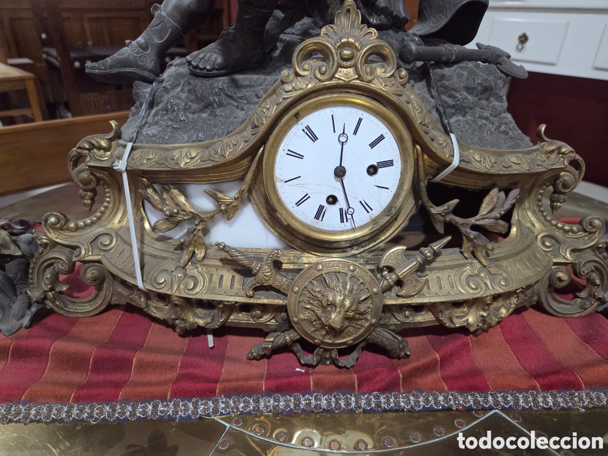 Relojes de carga manual: Reloj franc&eacute;s con candelabros - Foto 9