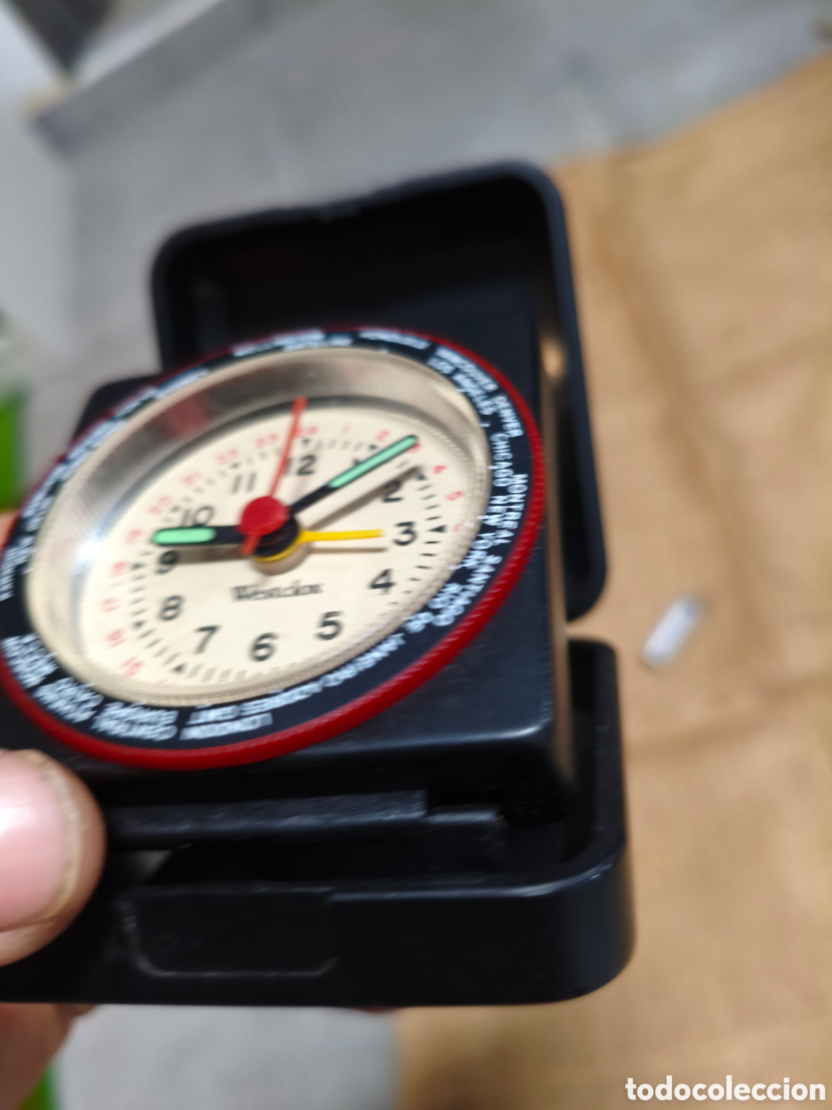 Relojes de carga manual: Reloj de viaje Westclox - Foto 2