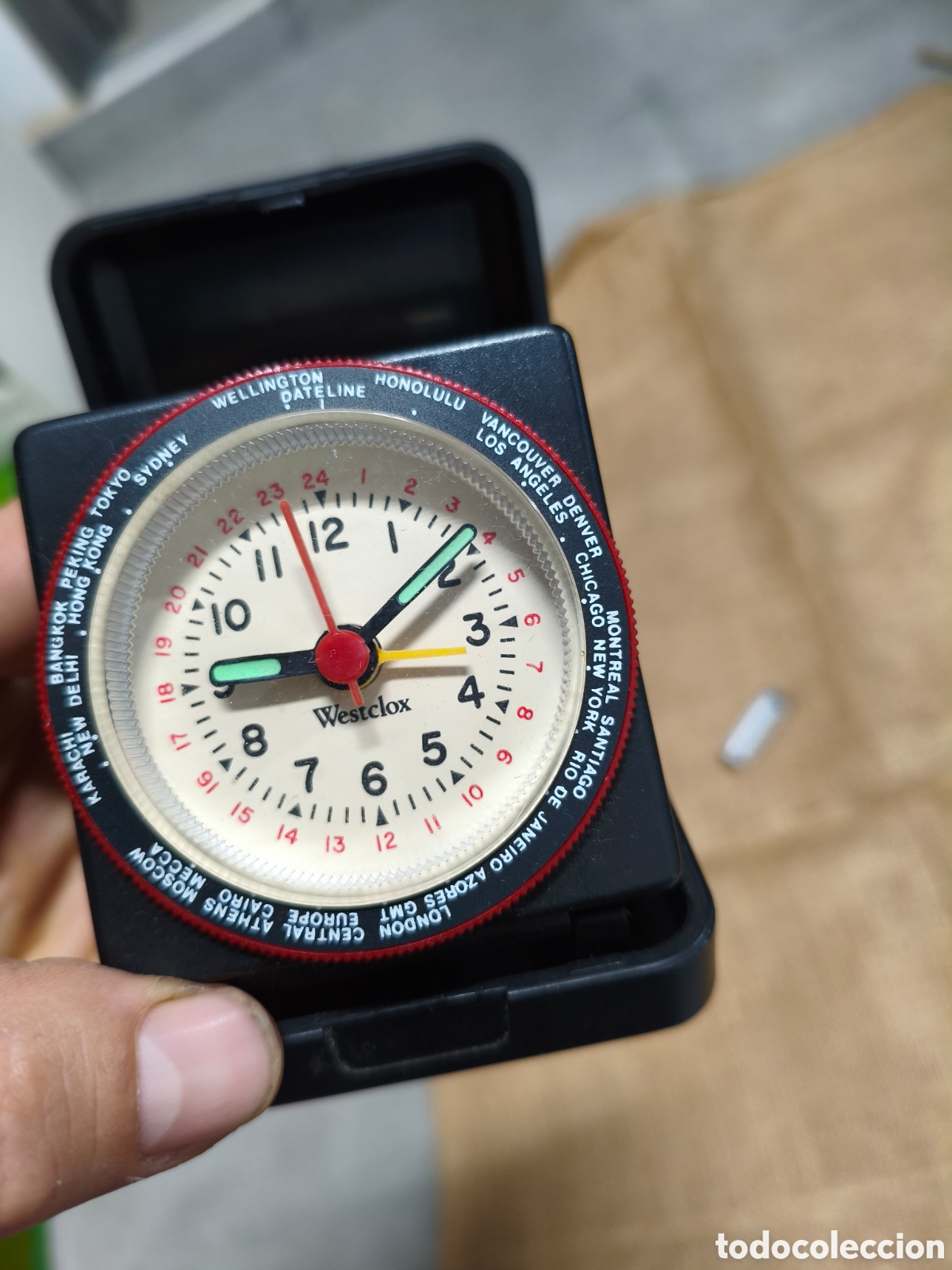 Relojes de carga manual: Reloj de viaje Westclox - Foto 1