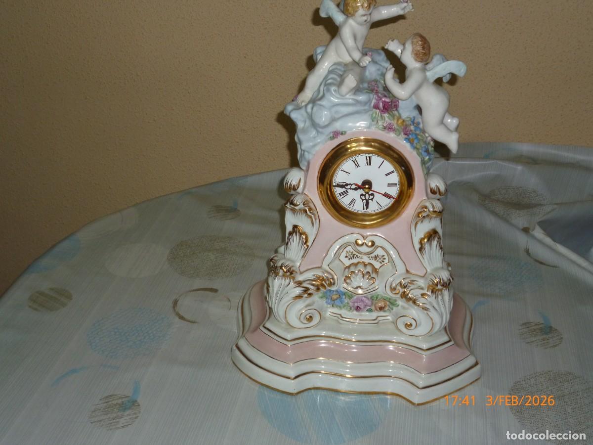 Relojes de carga manual: reloj sobremesa de loza - Foto 1