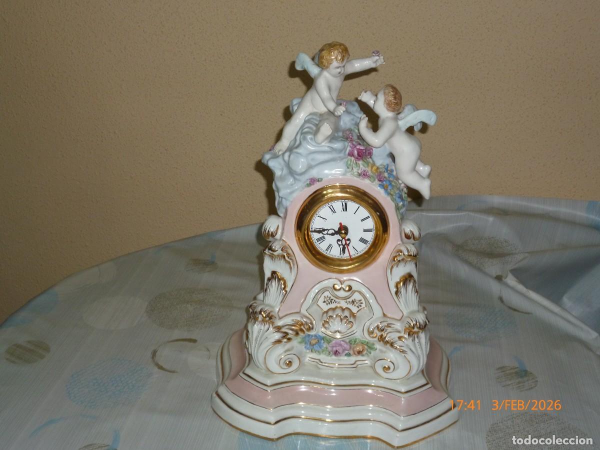 Relojes de carga manual: reloj sobremesa de loza - Foto 2