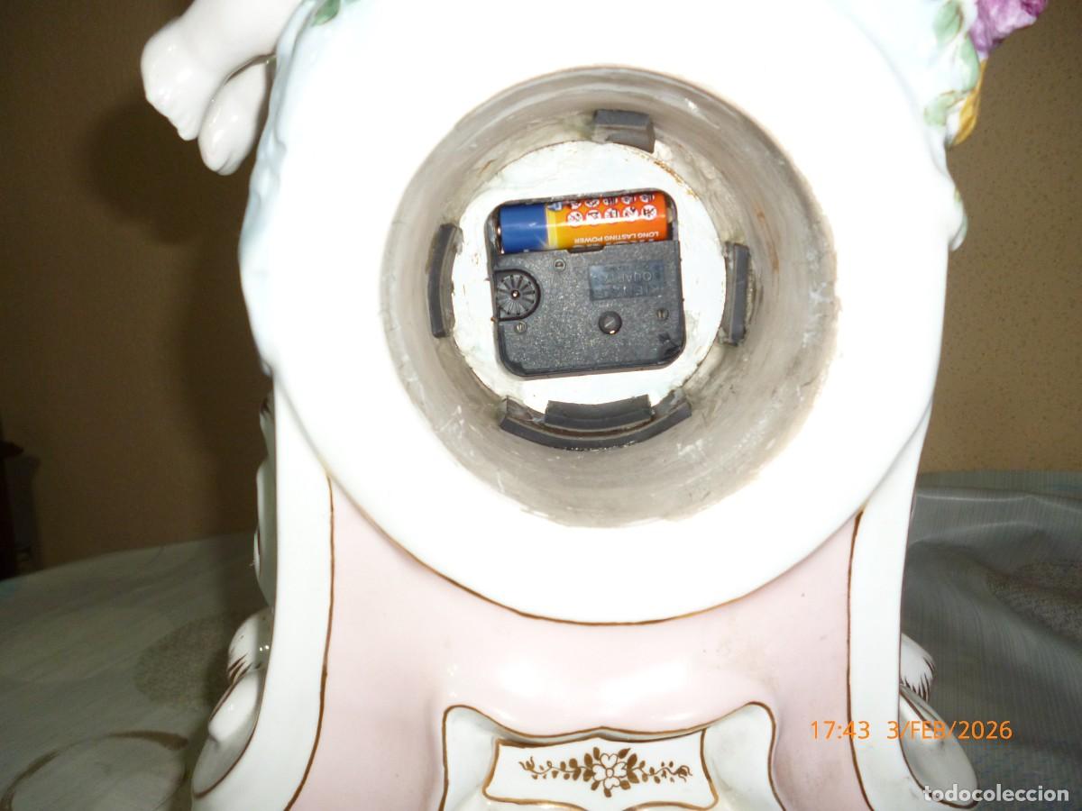 Relojes de carga manual: reloj sobremesa de loza - Foto 8