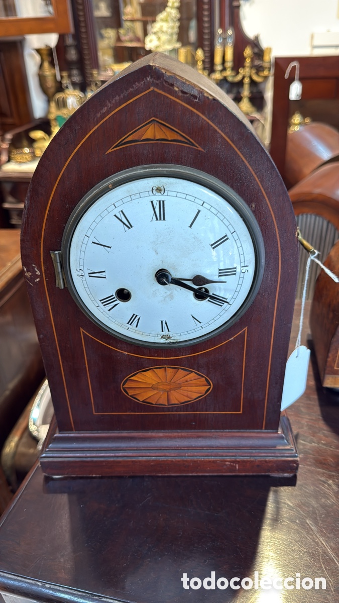 Relojes de carga manual: RELOJ INGL&Eacute;S CAOBA MADERA - Foto 1