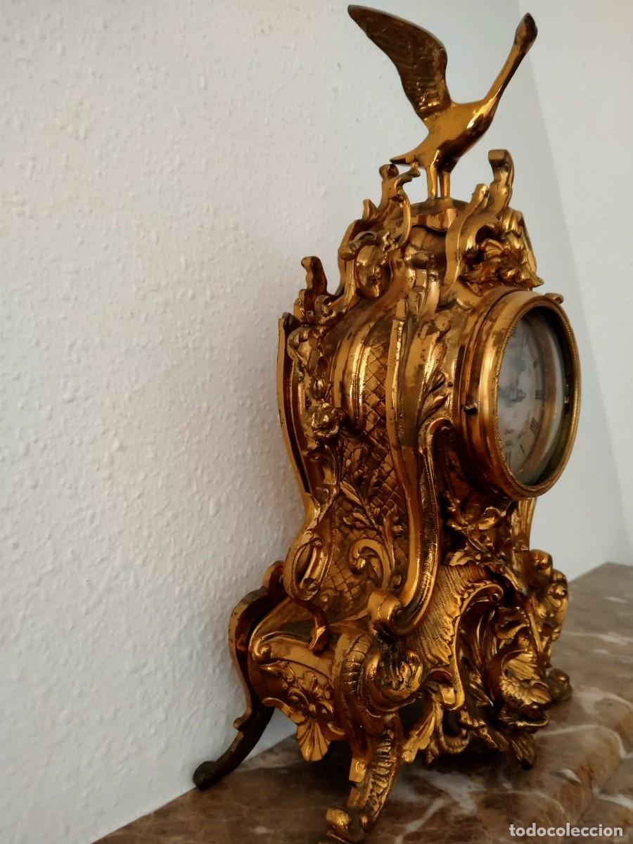 Relojes de carga manual: Reloj de mesa de bronce - Foto 3