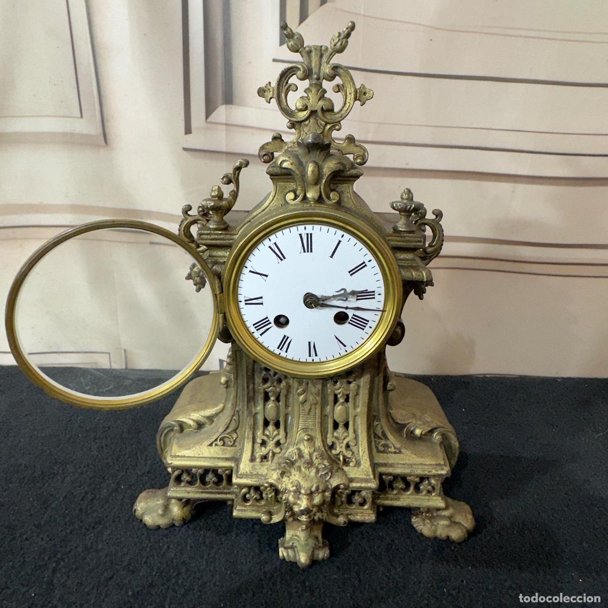 Relojes de carga manual: Reloj Antiguo de Estilo Frances - Foto 4