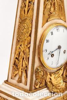 Relojes de carga manual: RELOJ OBELISCO DE PENDULO LUIS XVI. - Foto 5