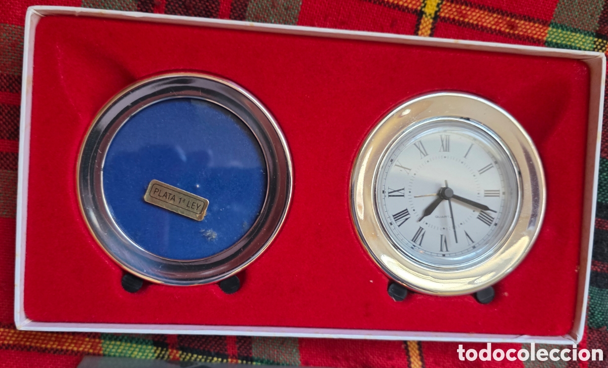 Relojes de carga manual: RELOJ DE MESA. PLATA DE LEY - Foto 2