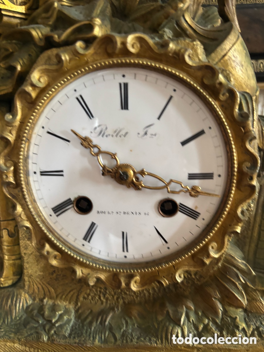 Relojes de carga manual: Reloj de bronce sobremesa Roller Fr&egrave;res - Foto 2