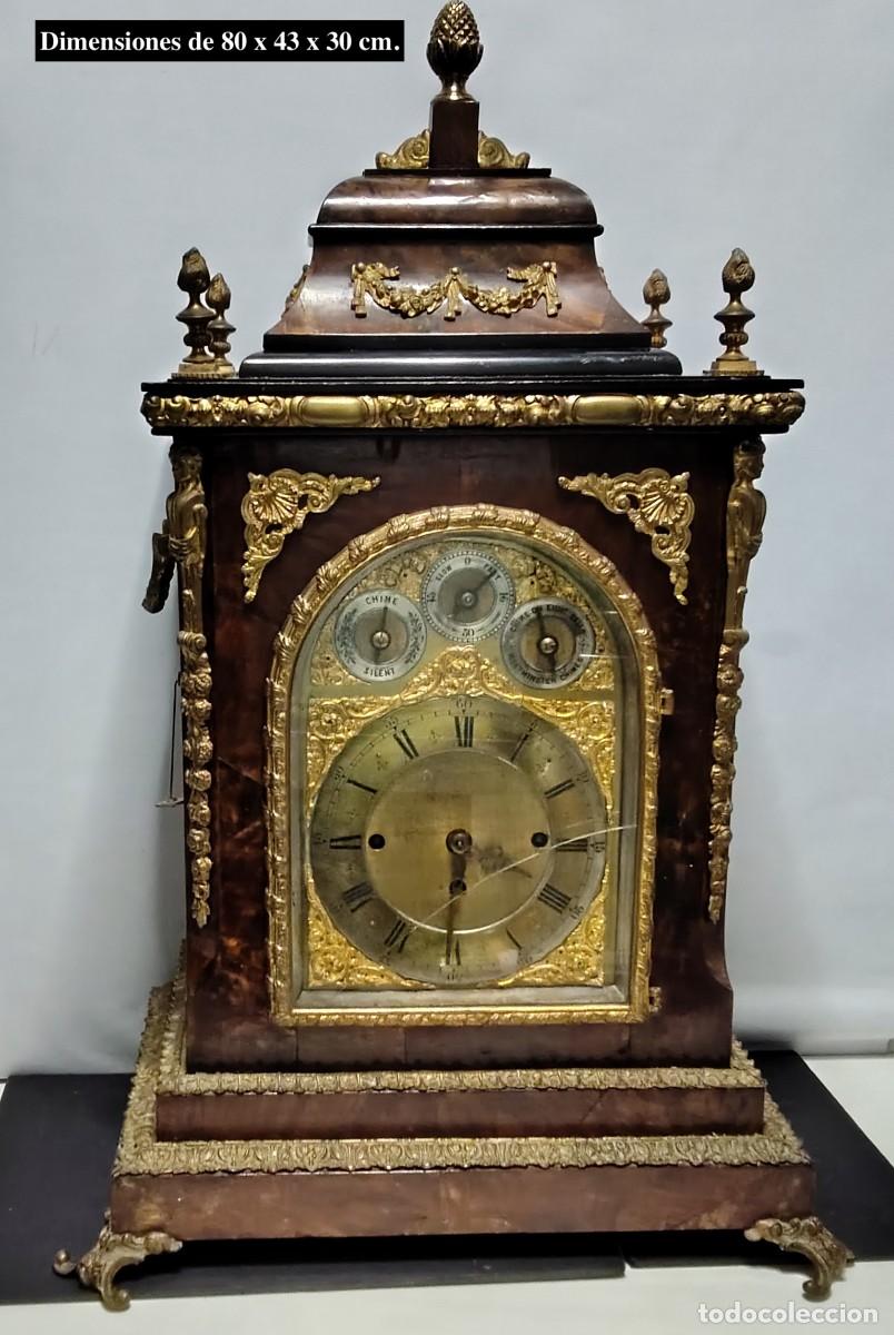 Relojes de carga manual: RELOJ DE CHIMENEA, VICTORIANO, BRACKET CLOCK - Foto 3