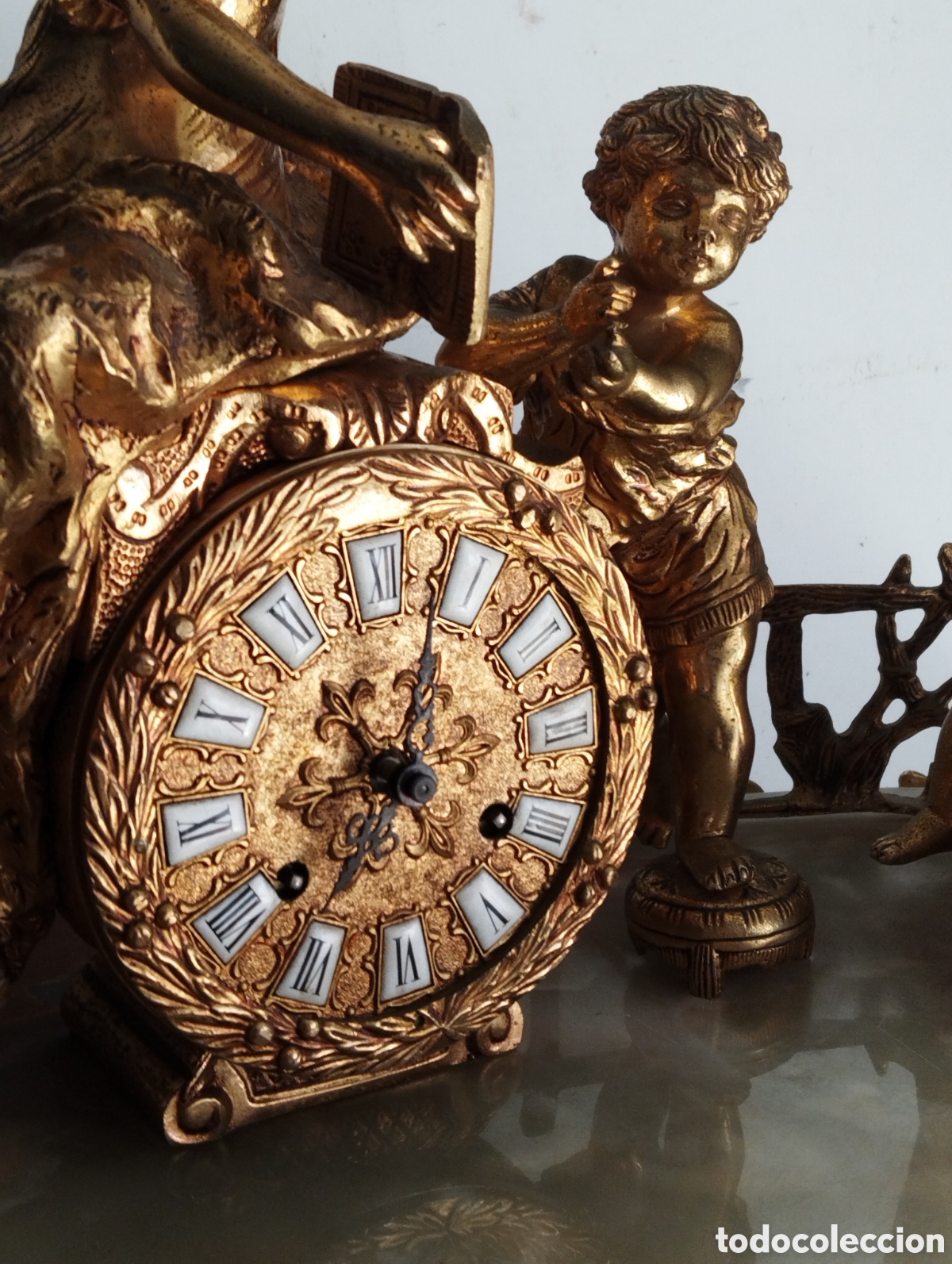 Relojes de carga manual: Reloj de palacio dorado al mercurio - Foto 4