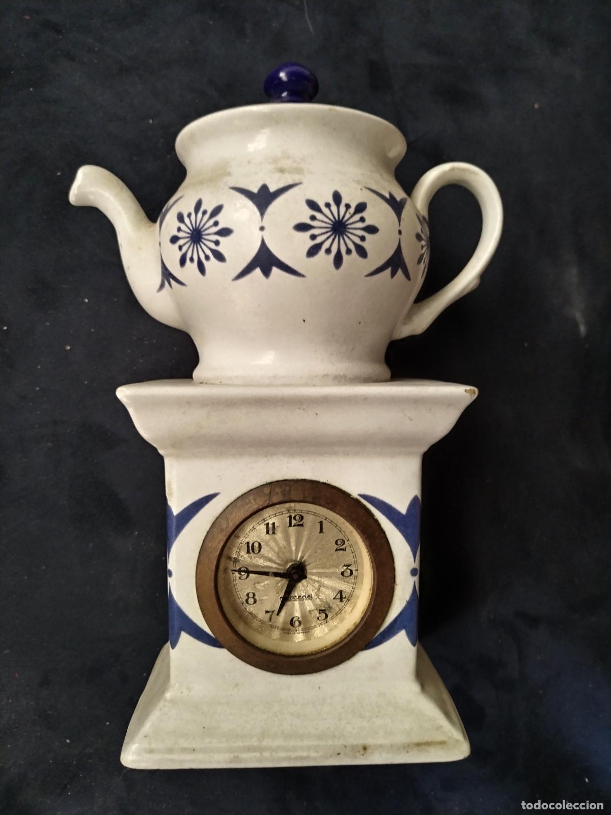Relojes de carga manual: reloj antiguo tetera messeri en ceramica de arte sesto fiorentino