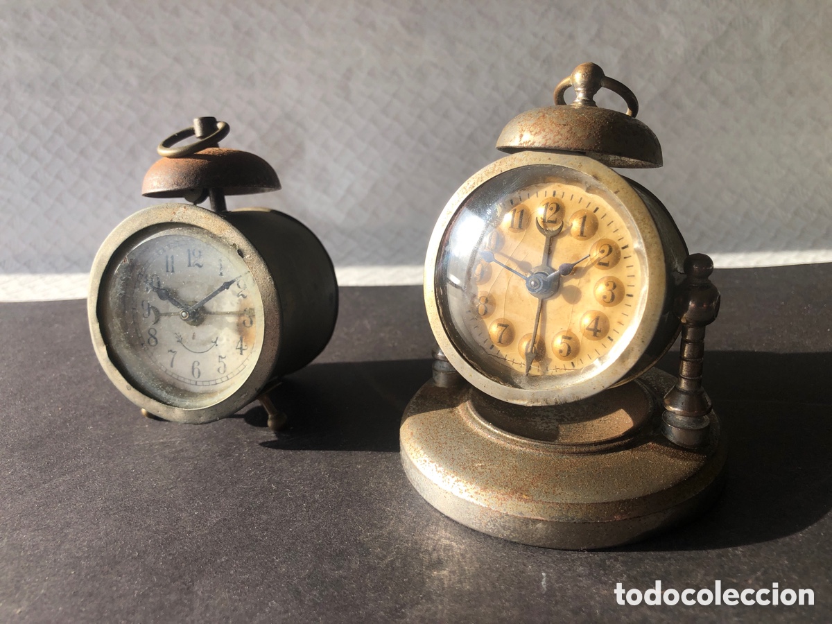 Relojes de carga manual: Antiguos relojes despertadores