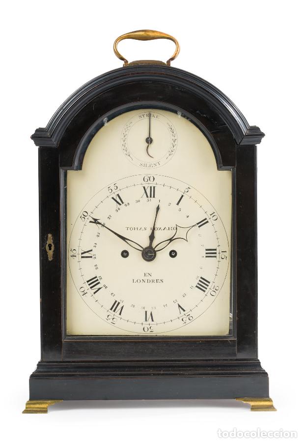 Relojes de carga manual: Reloj bracket, Inglaterra, &uacute;ltimo cuarto del s. XVIII &rdquo;Tom&aacute;s Lozano en Londres&rdquo;