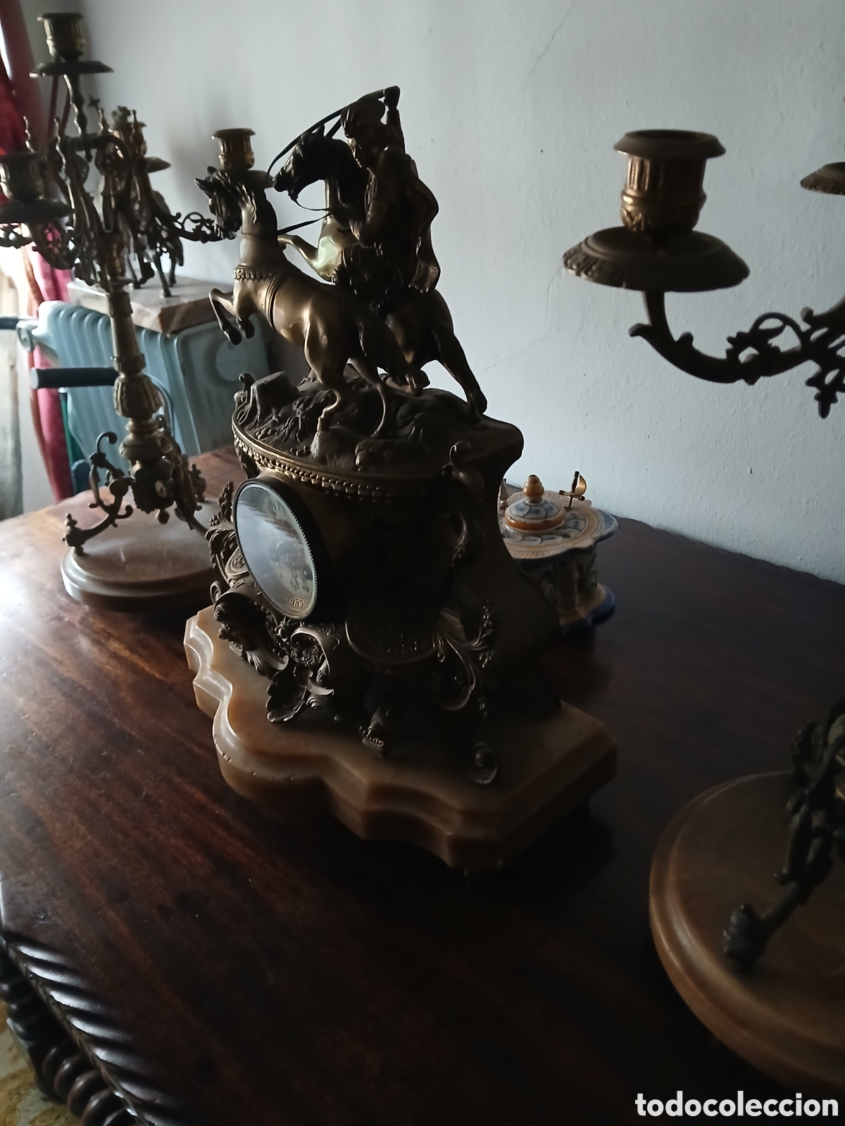 Relojes de carga manual: Conjunto de reloj y candelabros - Foto 5