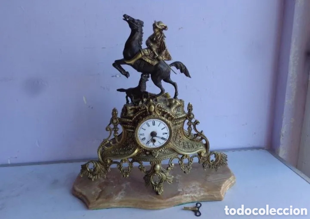 Relojes de carga manual: Escultura en Bronce Macizo - Pieza de Colecci&oacute;n - Calidad Art&iacute;stica