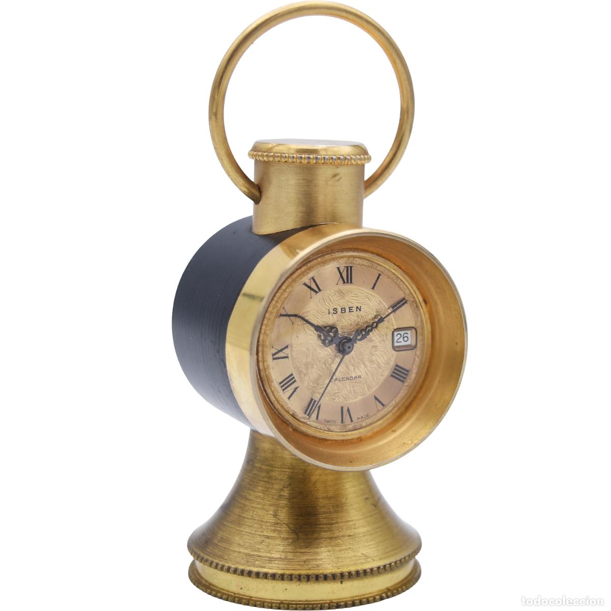 Relojes de carga manual: Reloj suizo de sobremesa o de viaje tipo &rdquo;linterna&rdquo;