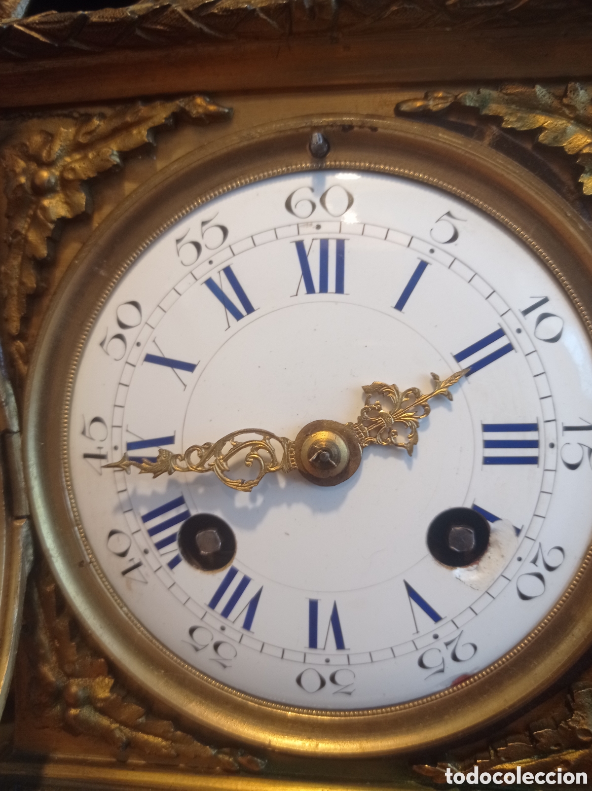 Relojes de carga manual: Reloj Franc&eacute;s con peana - Foto 9