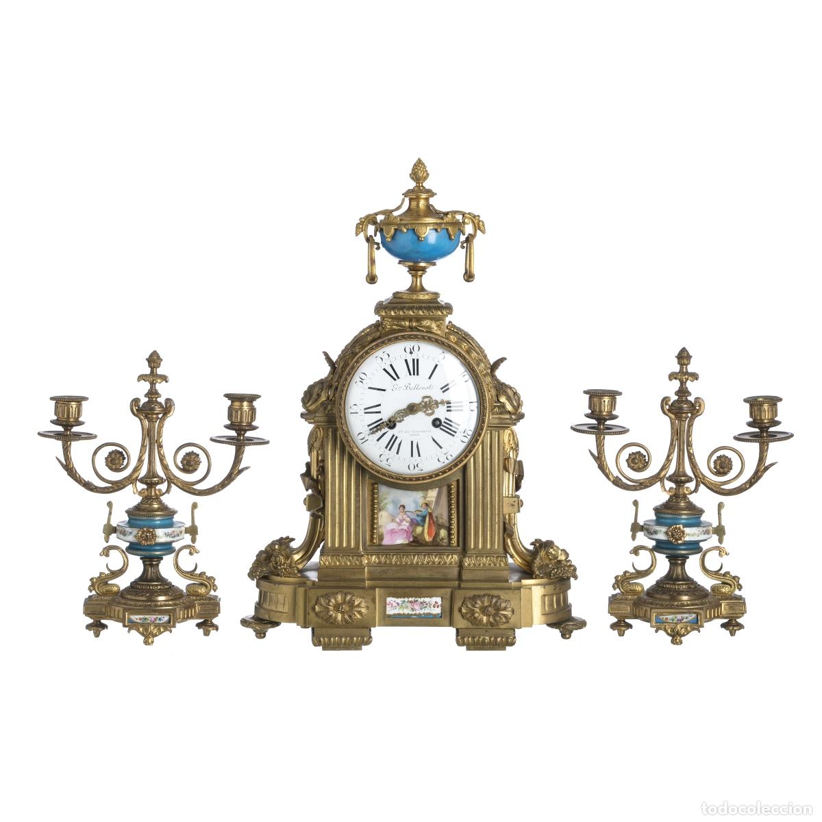 Orologi di carica manuale: Relojes - Adornos franceses, estilo Luis XVI - Siglo XIX