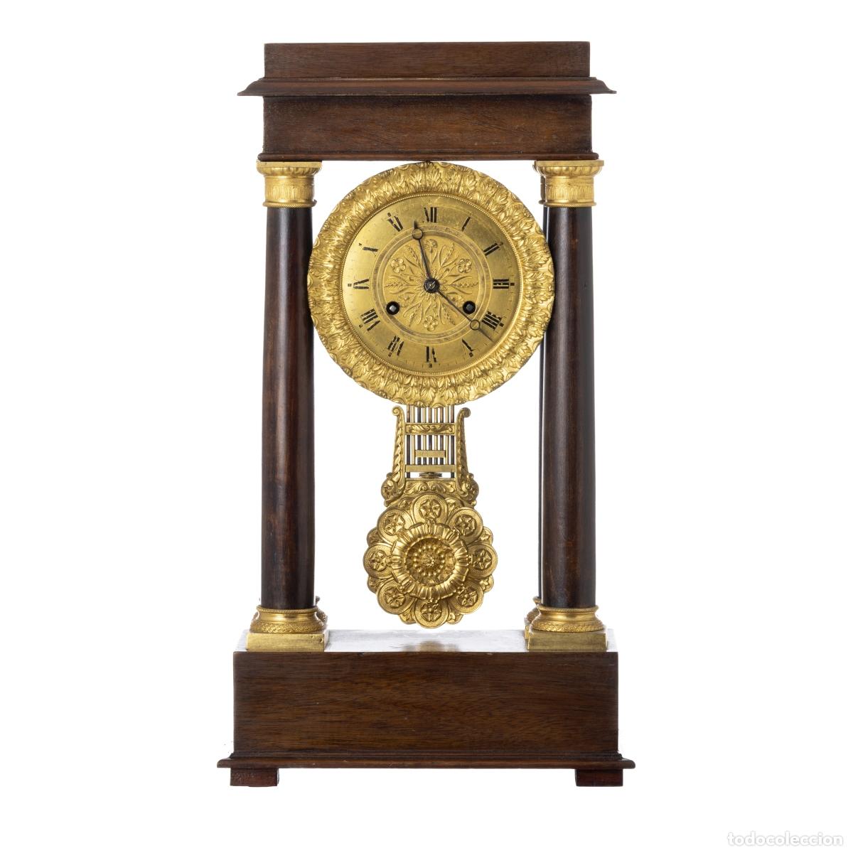 Relojes de carga manual: Relojes - Reloj de p&oacute;rtico de Napole&oacute;n III - Siglo XIX