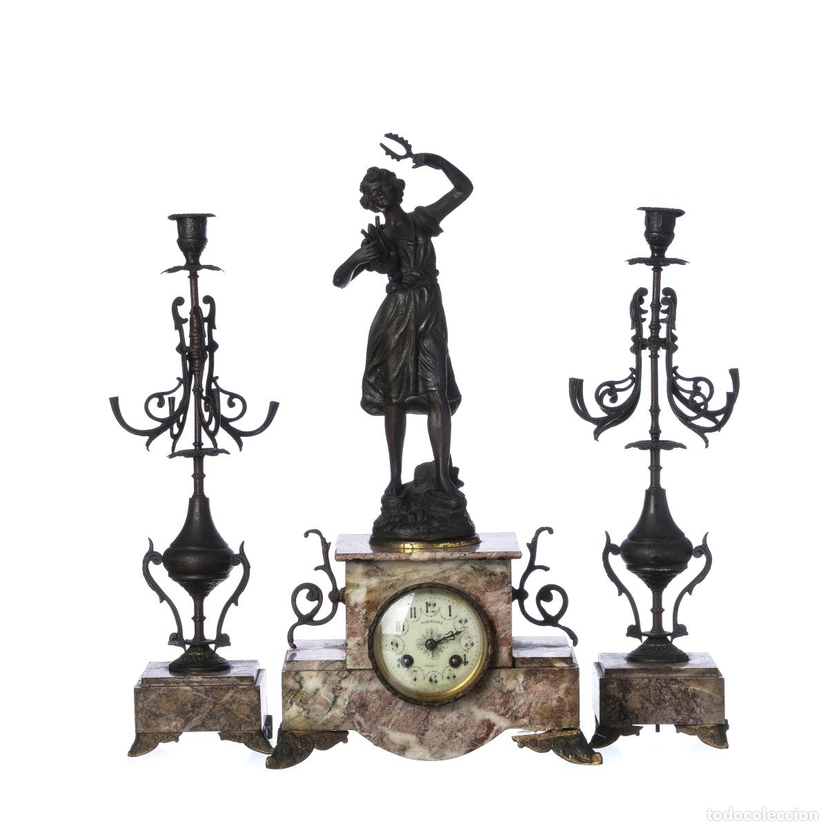 Rel&oacute;gios de carga manual: Relojes - Reloj de mesa - Siglo XIX