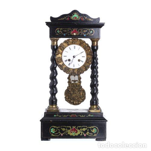 Rel&oacute;gios de carga manual: Relojes - Reloj de mesa Imperial Portico - Siglo XIX