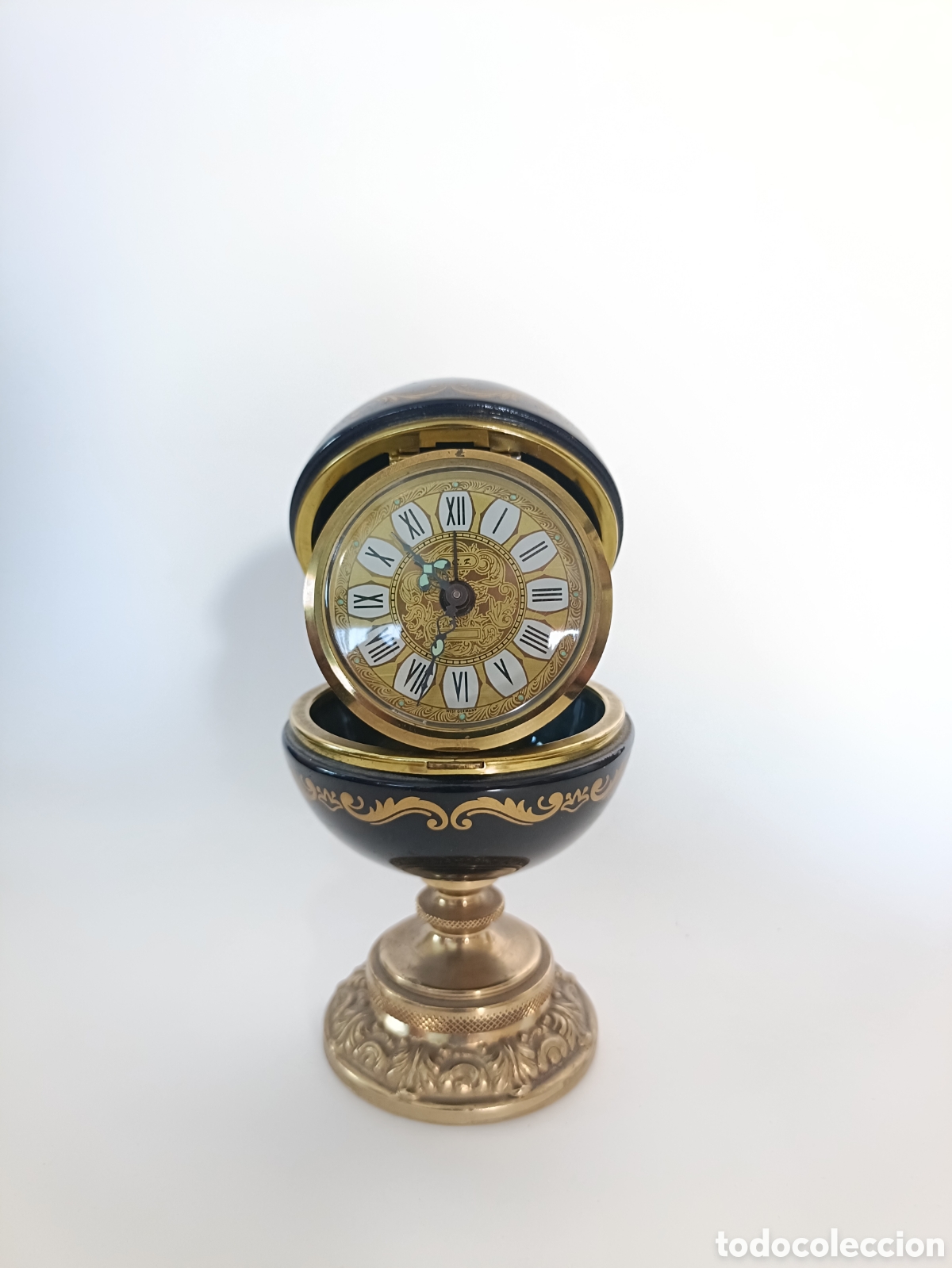 Relojes de carga manual: Reloj Huevo Estilo Faberg&eacute; A.C.L. Vintage (Dorado Italiano/Reloj Alem&aacute;n)