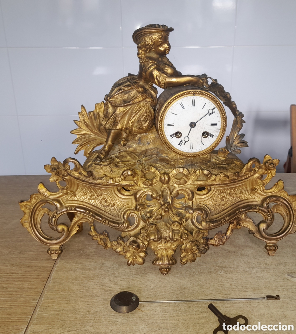 Relojes de carga manual: Reloj sobremesa franc&eacute;s