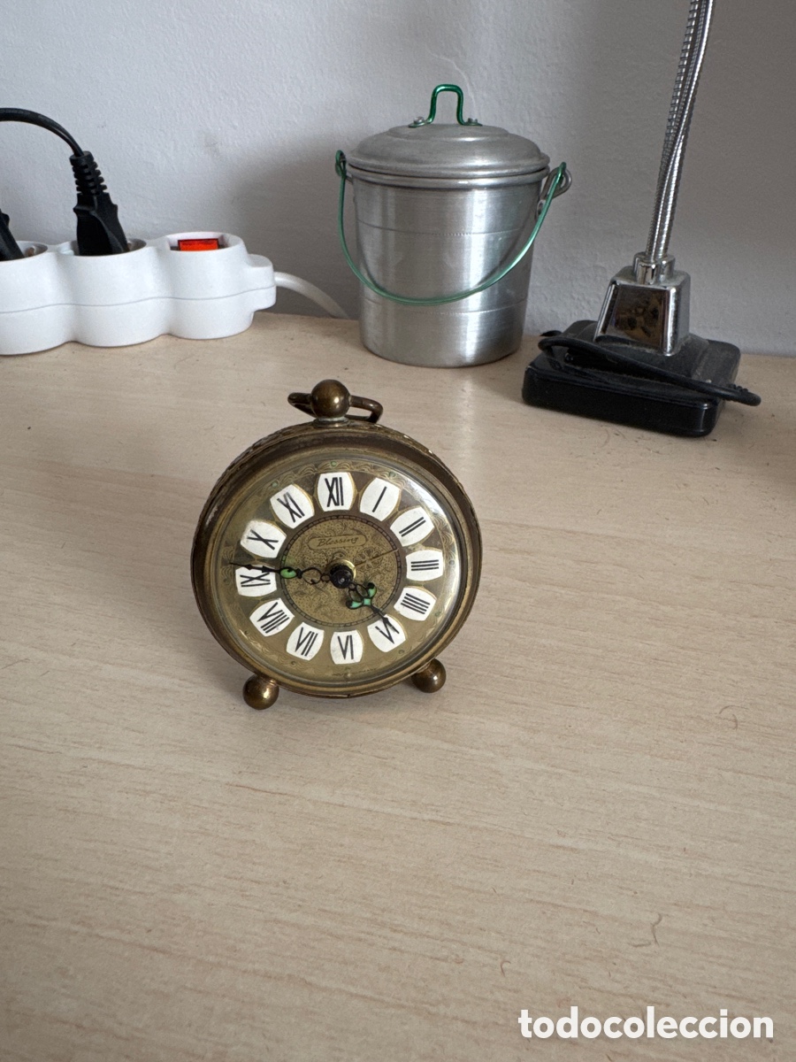 Clocks Manual Charge: ANTIGUO RELOJ DE SOBREMESA ALEMAN MARCA BLESSING