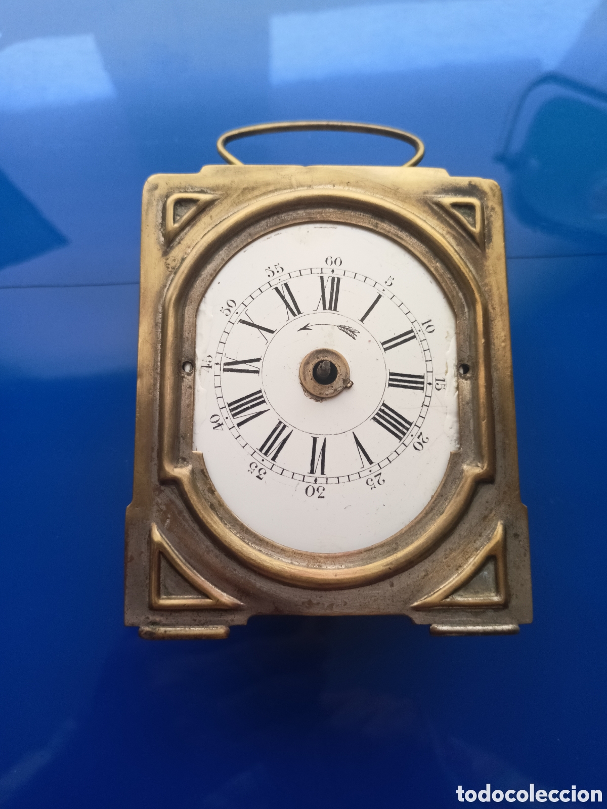 Relojes de carga manual: ANTIGUA EXTRUCTURA Y MAQUINARIA RELOJ DE SOBREMESA