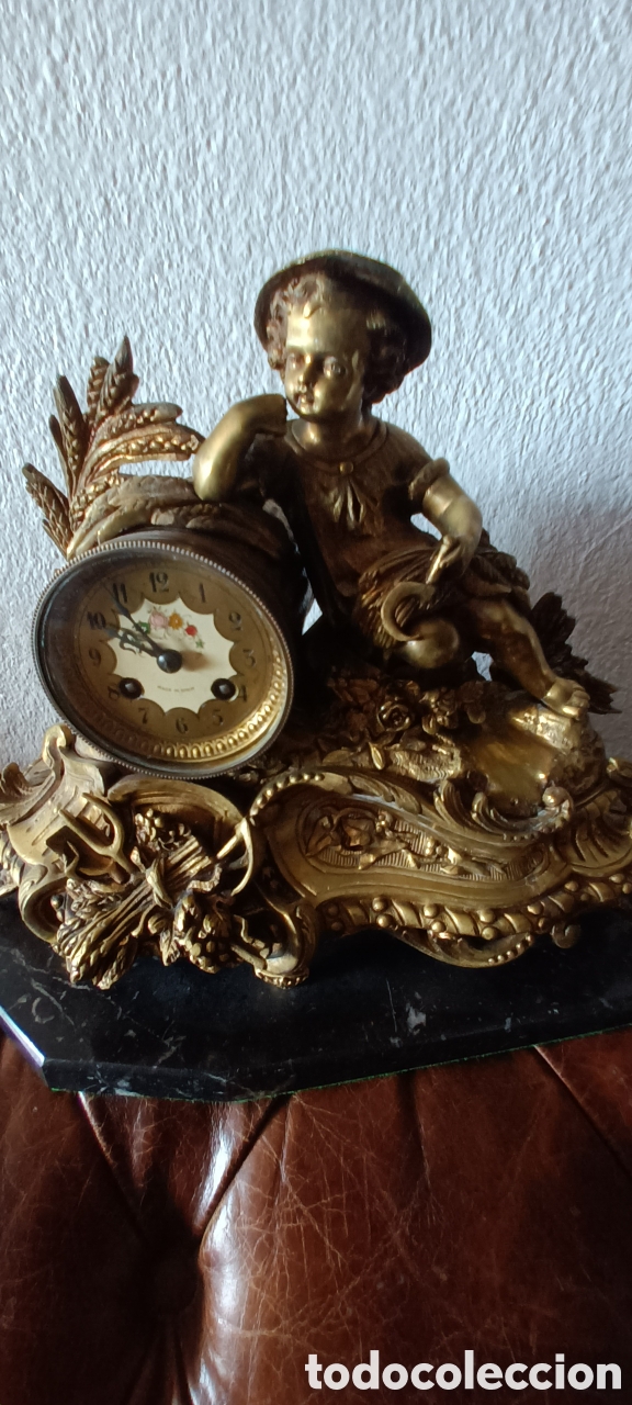 Relojes de carga manual: Reloj de sobremesa en bronce - Foto 4