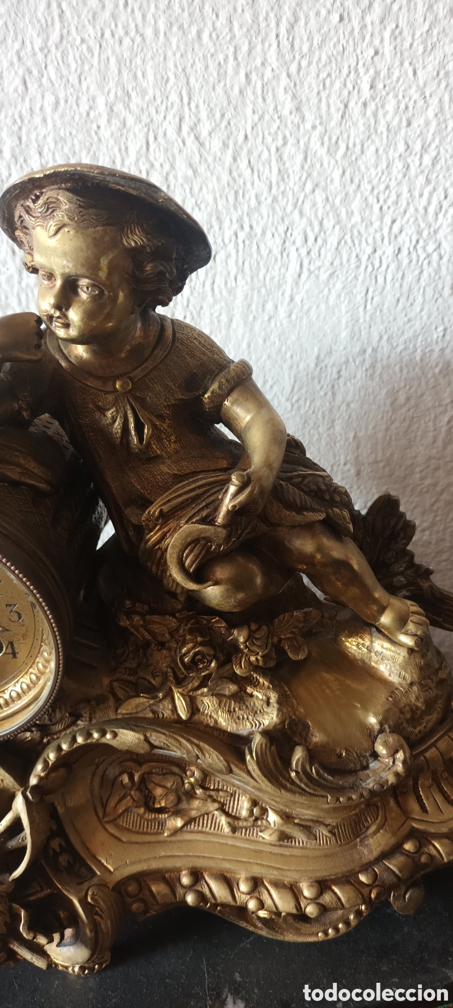 Relojes de carga manual: Reloj de sobremesa en bronce - Foto 6