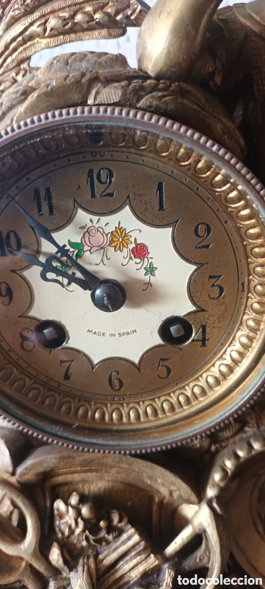 Relojes de carga manual: Reloj de sobremesa en bronce - Foto 10