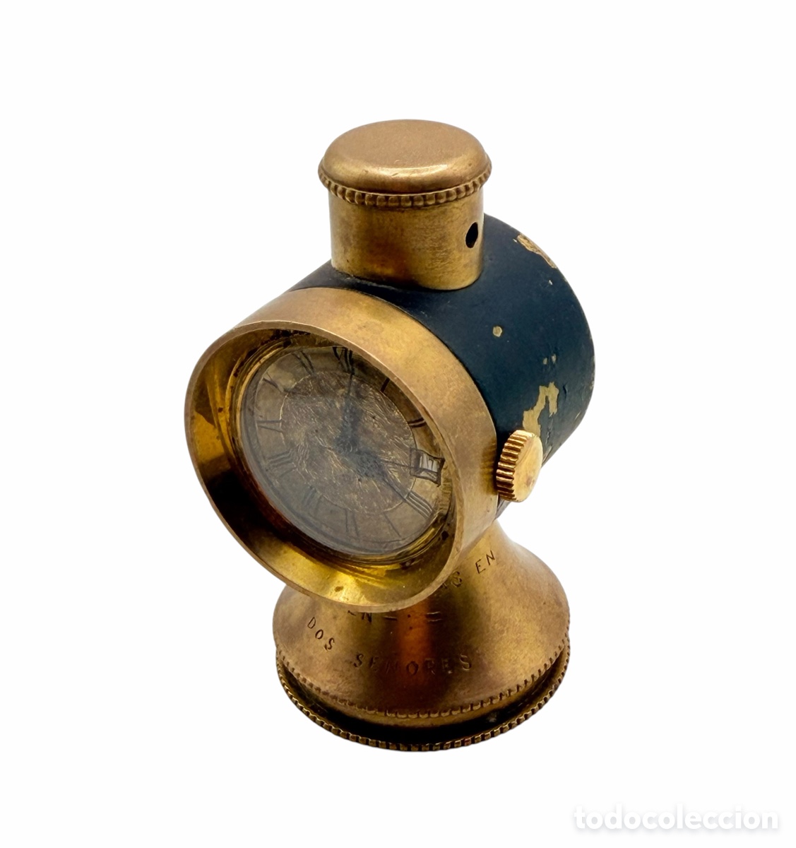 Relojes de carga manual: Antiguo Reloj Suizo con Inscripci&oacute;n