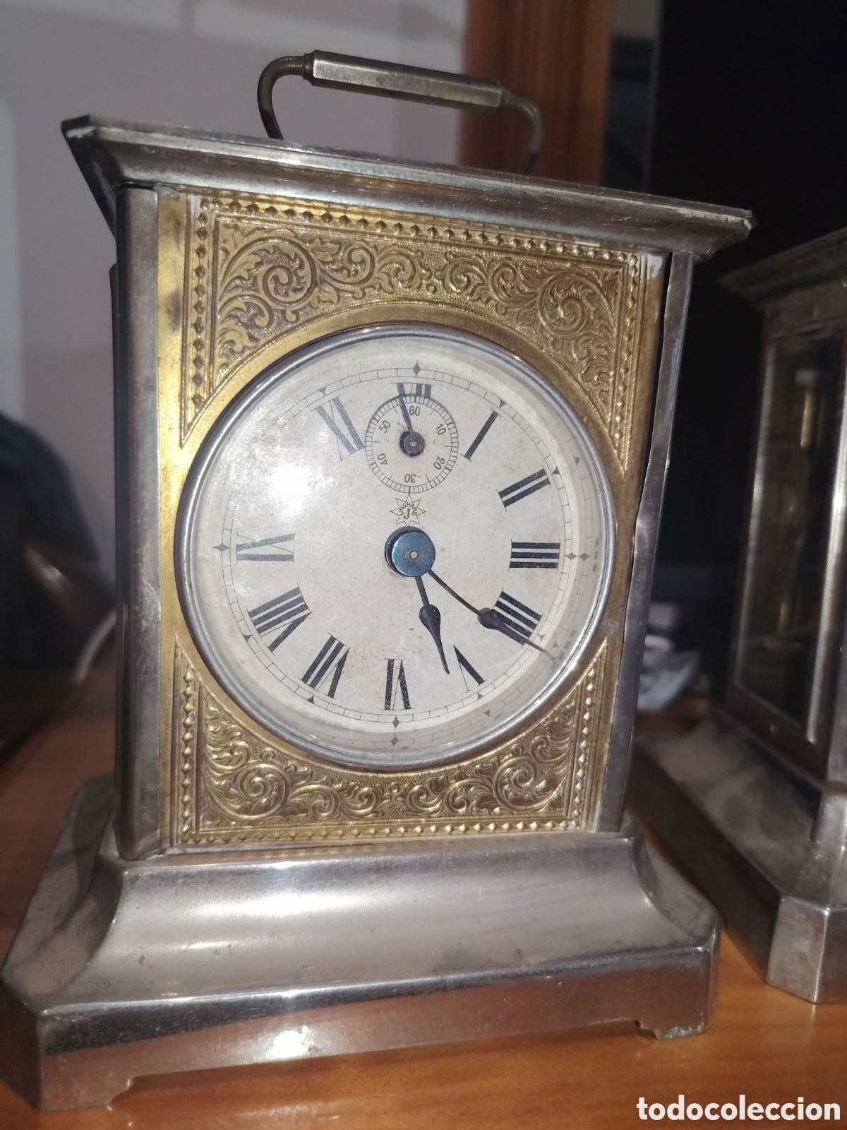 Relojes de carga manual: Reloj de carruaje junghans, funciona