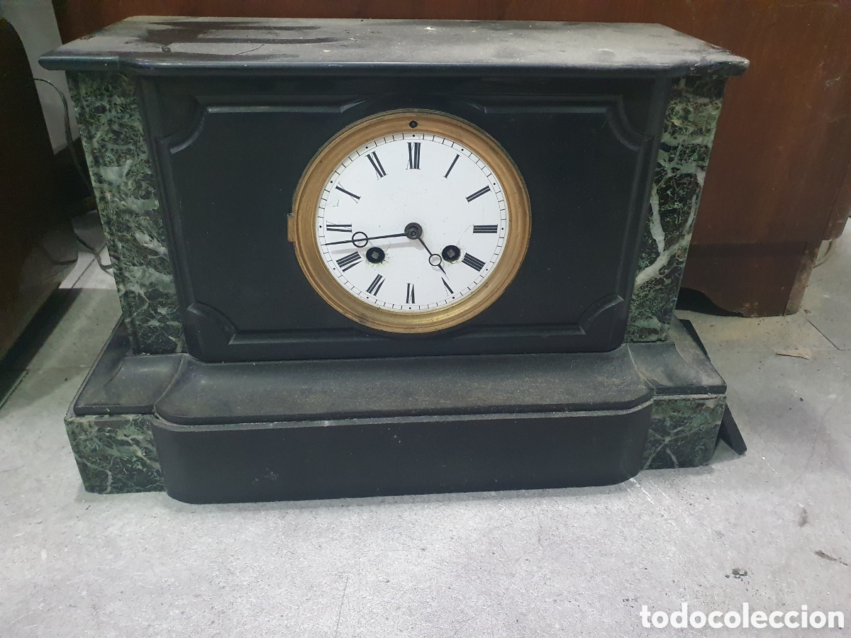 Relojes de carga manual: Reloj de chimenea m&aacute;quina Par&iacute;s. Ppios s. XX.
