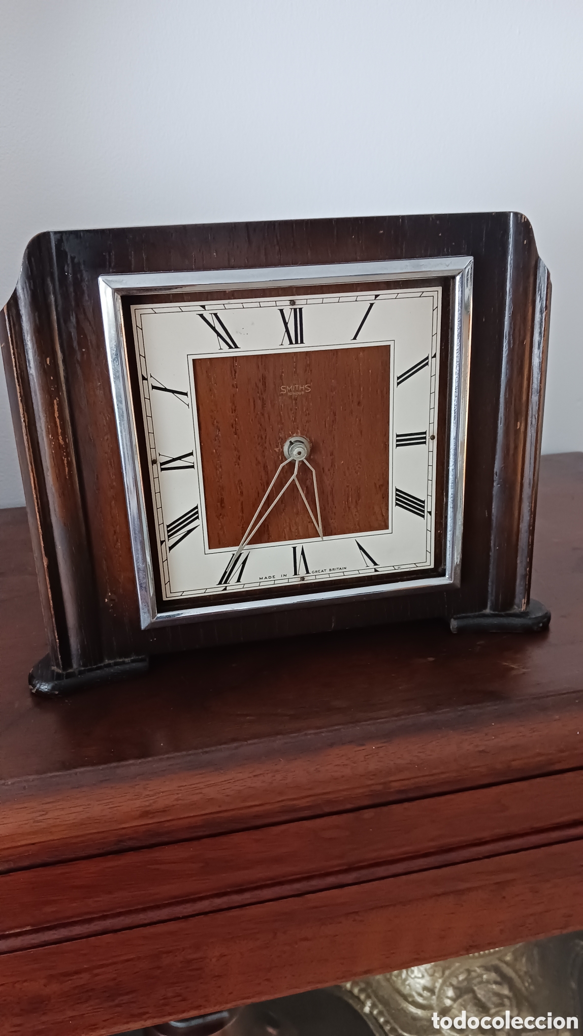 Relojes de carga manual: RELOJ DE SOBREMESA SMITHS, FUNCIONANDO, LE FALTA EL CRISTAL .MEDIDAS 23 X 18 X 6 CMS.