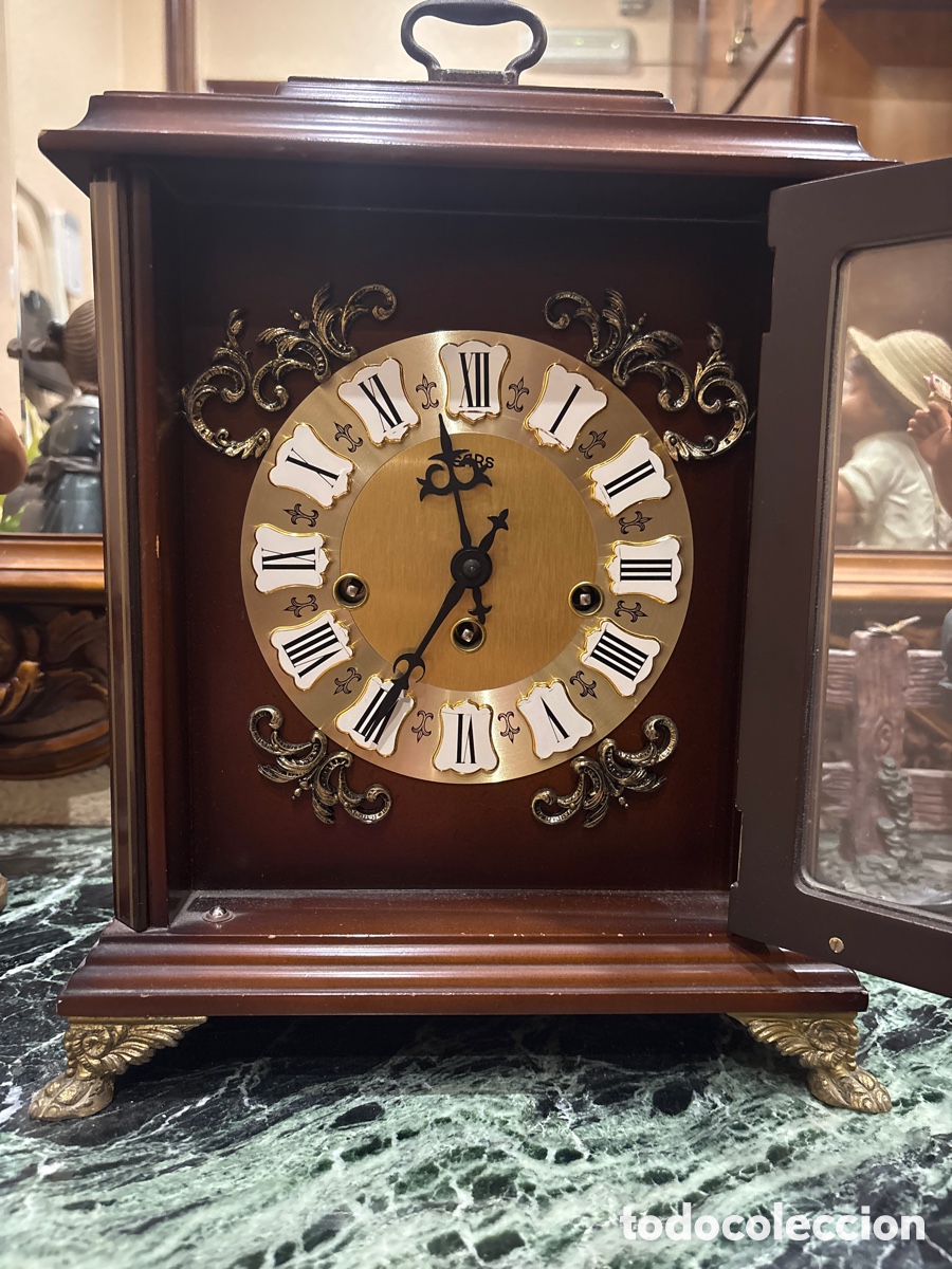 Relojes de carga manual: Reloj sobremesa SARS Hermle funcionando - Foto 2