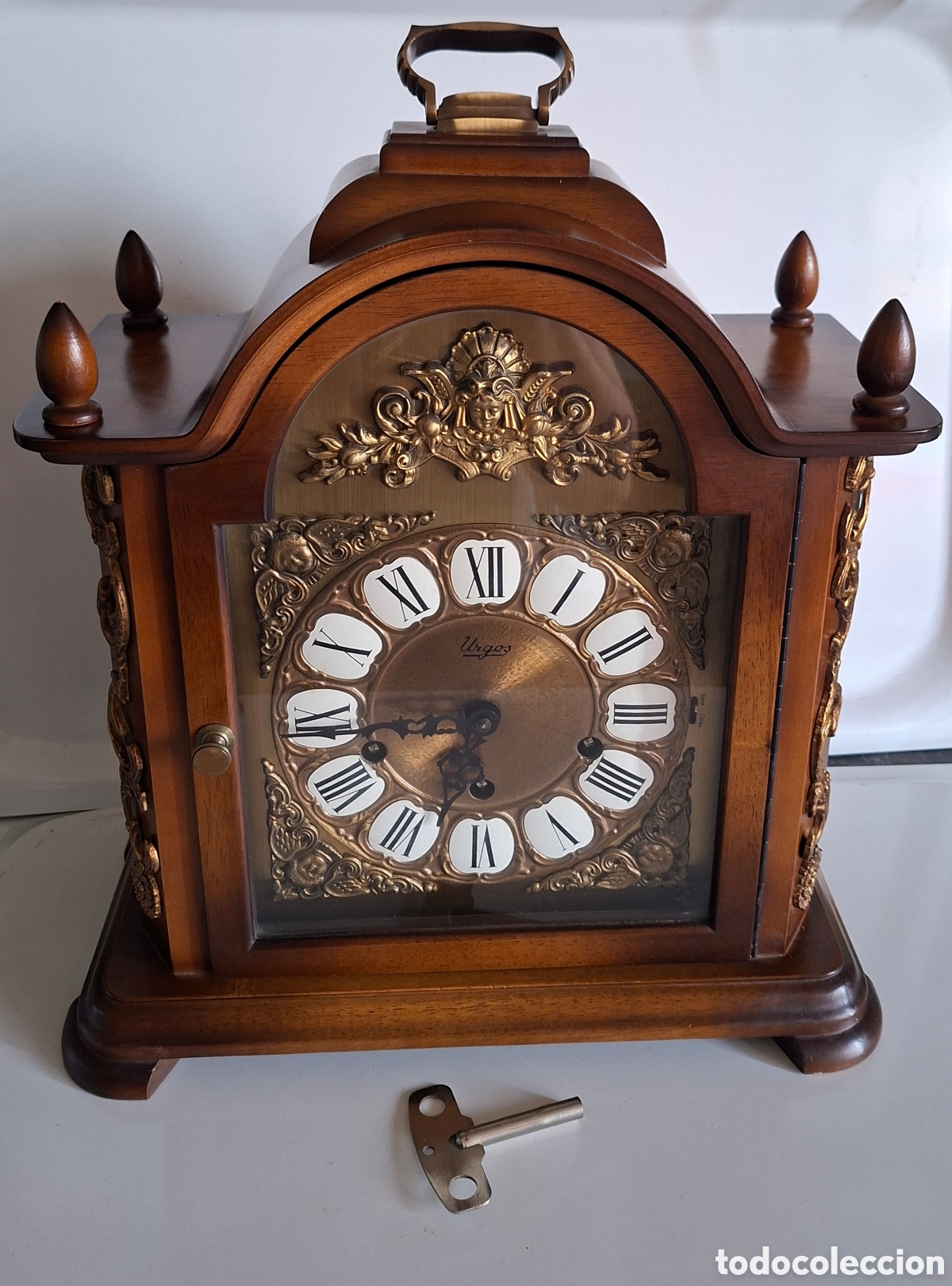 Relojes de carga manual: RELOJ SOBREMESA VINTAGE URGOS A&Ntilde;OS 70